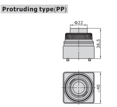 CM3PP06BT AIRTAC MANUAL VALVES, CM3 SERIES PROTRUDING TYPE COMPACT 3 WAY 2 POSITION N.C, 1/8" NPT PORTS BLACK BUTTON